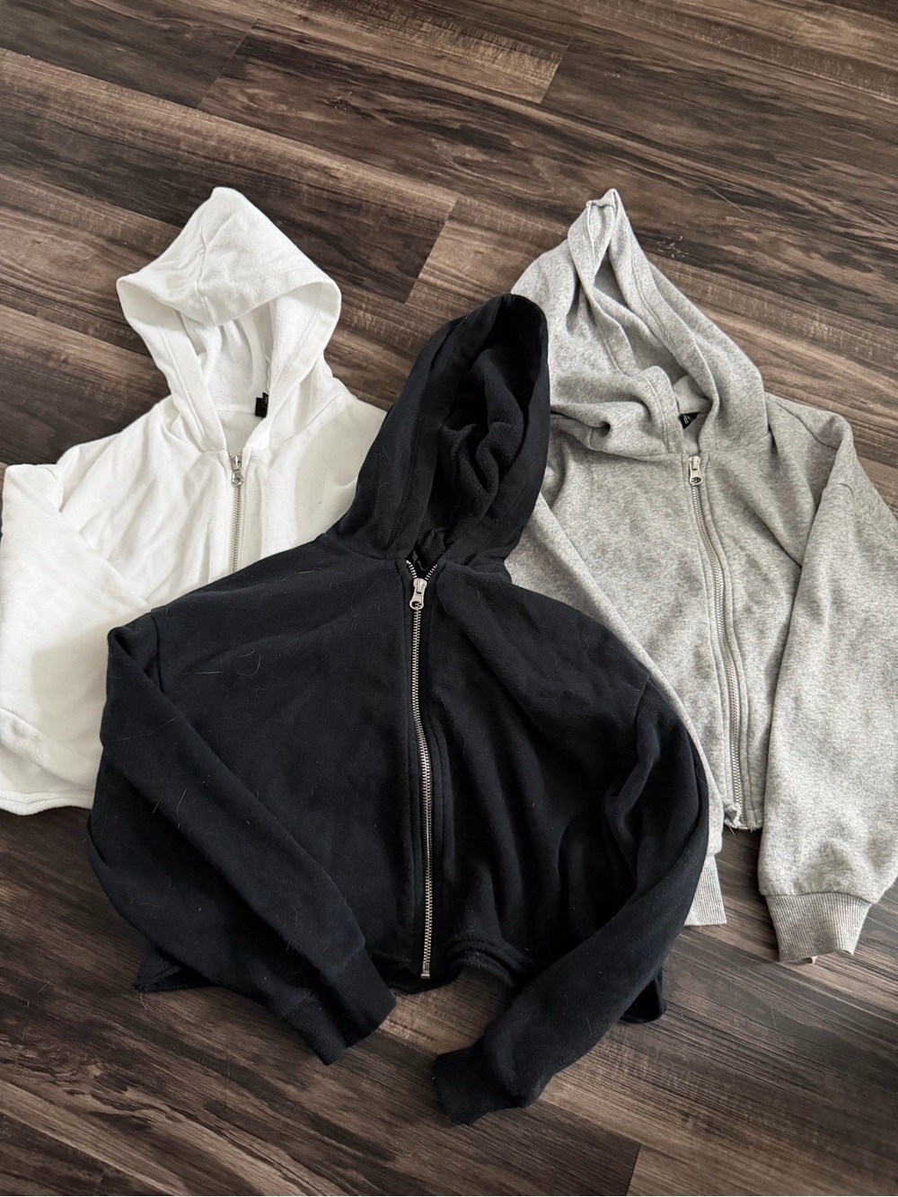 art class Cropped Zip Hoodie Trio